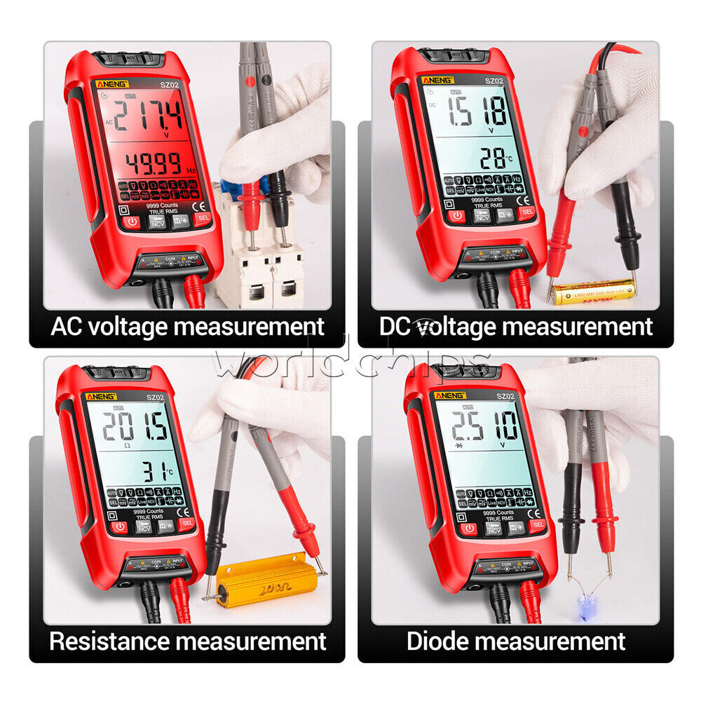 ANENG SZ01 SZ02 Backlight Digital Handheld Multimeter AC/DC Voltage Current NCV