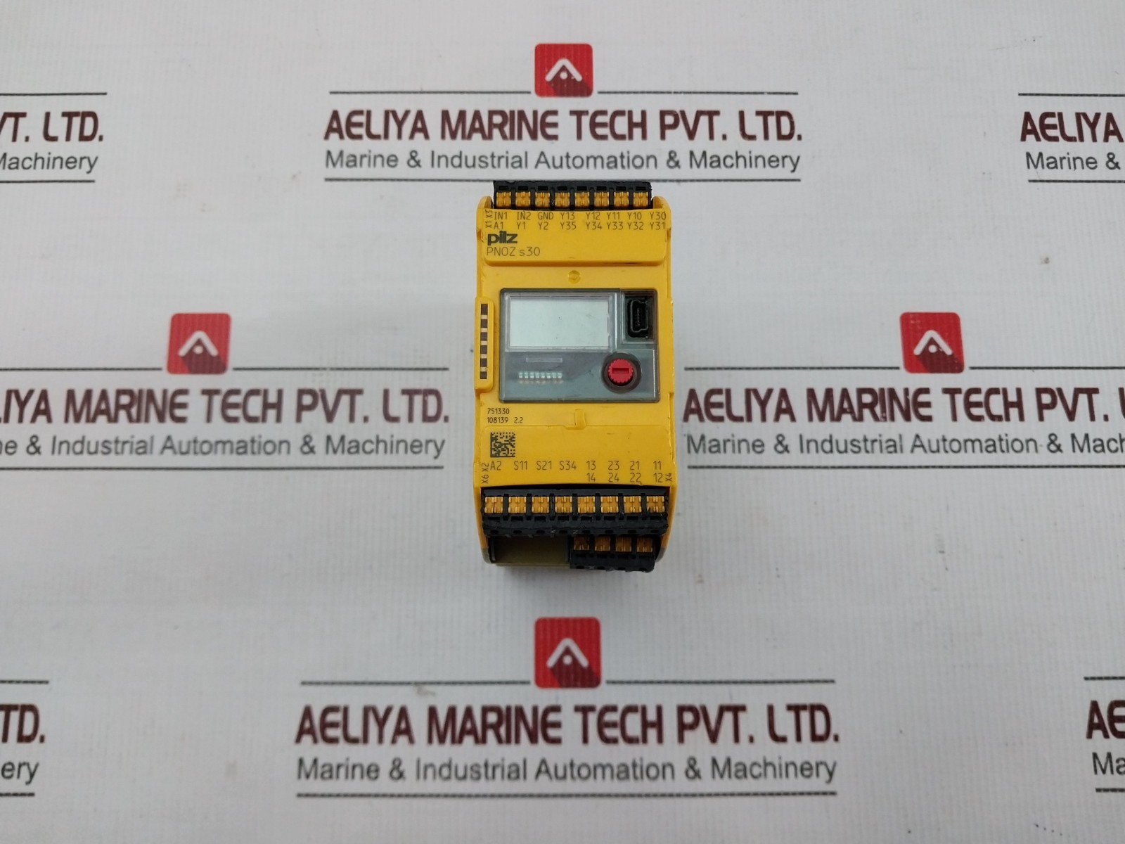 MUSHROOM PNOZ S30 C 24-240VACDC 2N/O 2N/C Safety Relay 24-240VAC/DC 9.0VA 5.5W