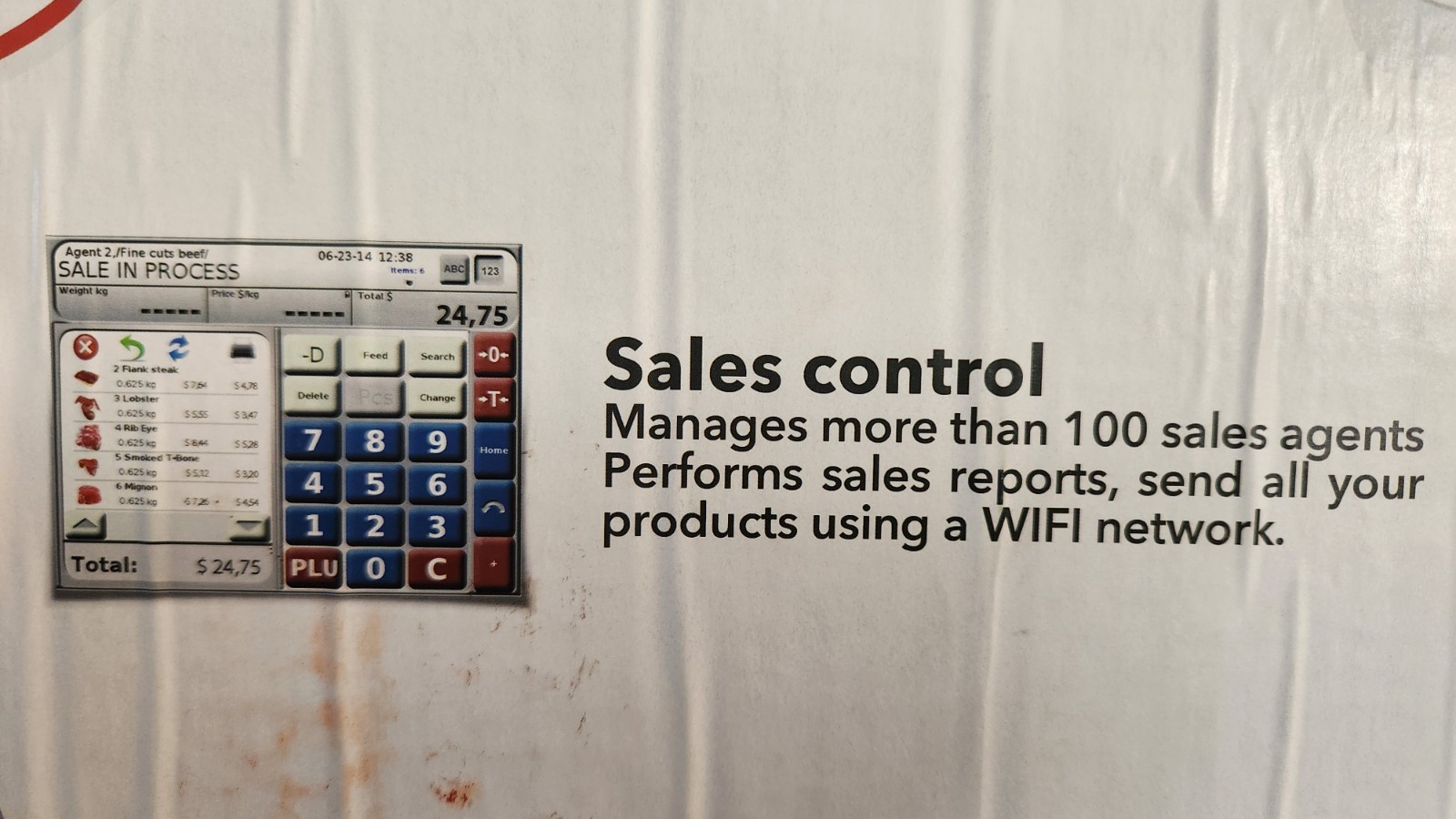 Tor Rey WLS-40L 40 lb. WiFi Thermal Label Printing Scale, Legal for Trade