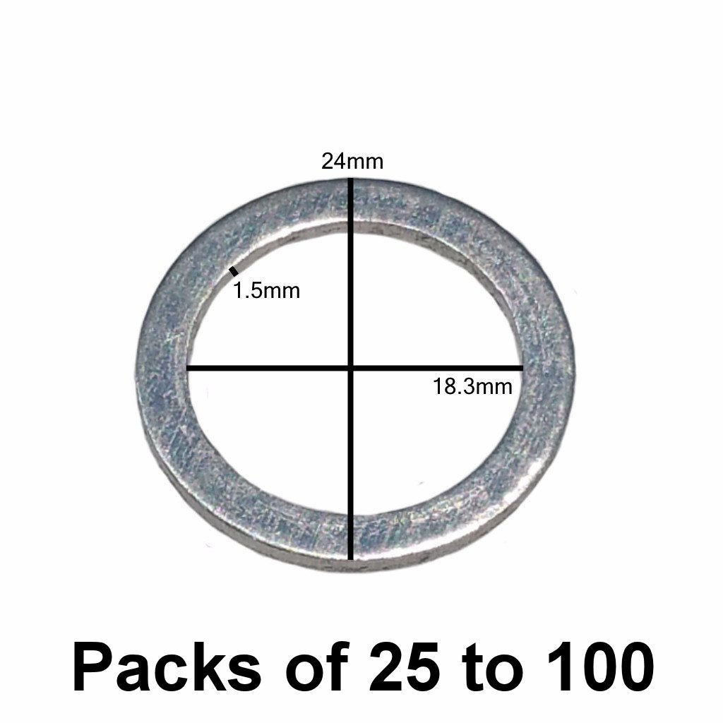 M18 Aluminum Oil Drain Plug Gaskets Fits Hyundai Kia Volvo Dorman 095-149