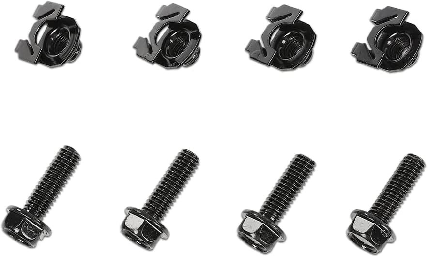 8PCS Black Front Shock Lower A Arm Mounting Bolts & Special U Nuts Hardware 8pcs