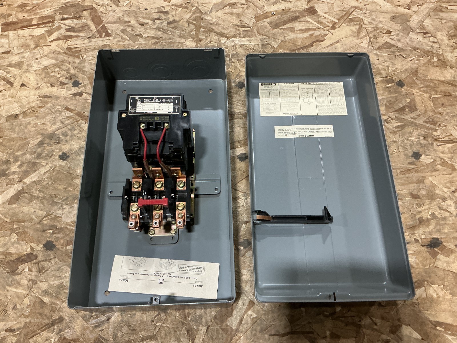 New Square D 8536SEG1V02S Ser A AC Magnetic Starter 110/120V 50/60HZ – No Box
