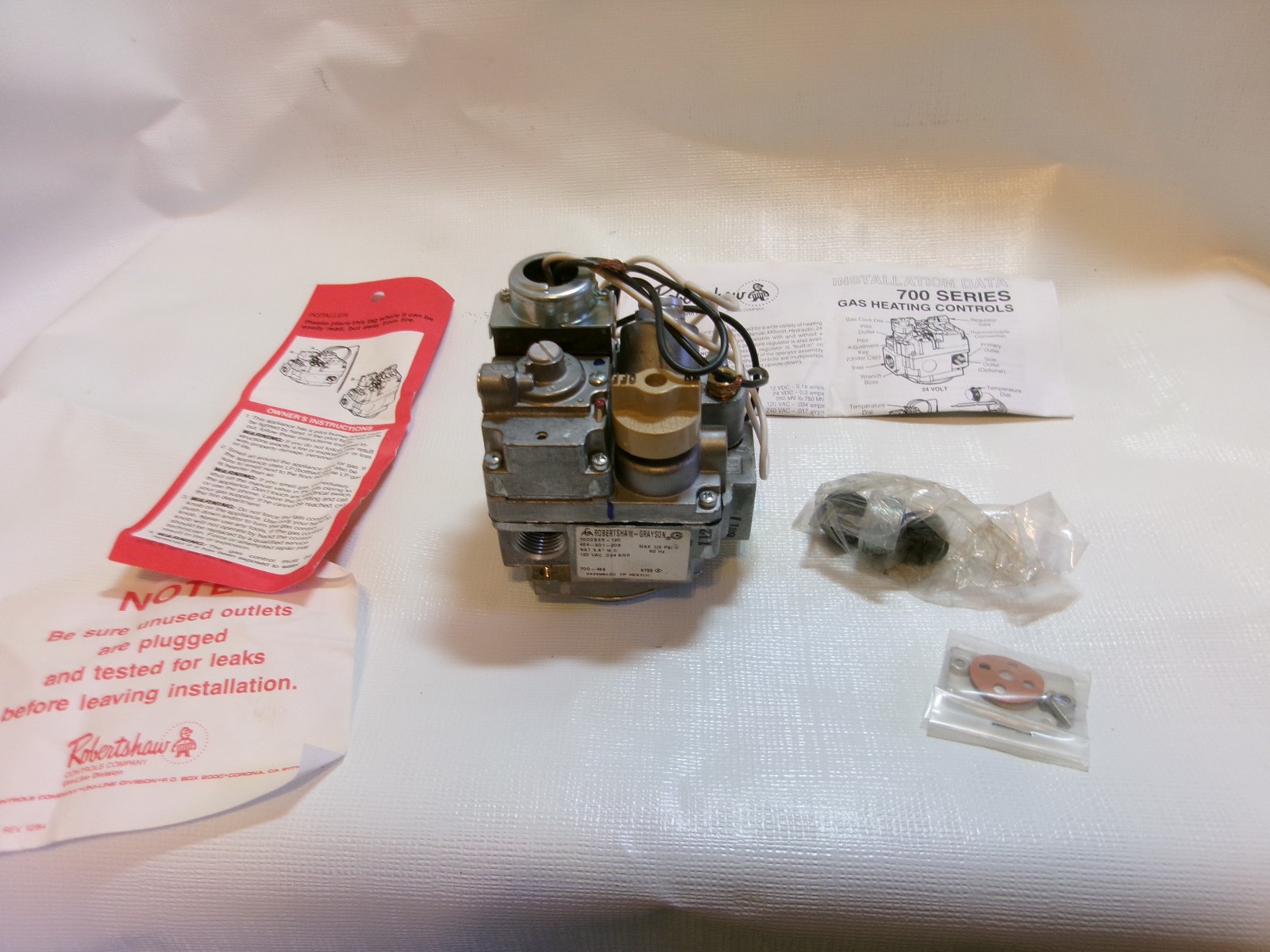 Robertshaw Gas Valve 700-452 7000BER-120 for Vulcan 840126-00011 54-1013 with Bo