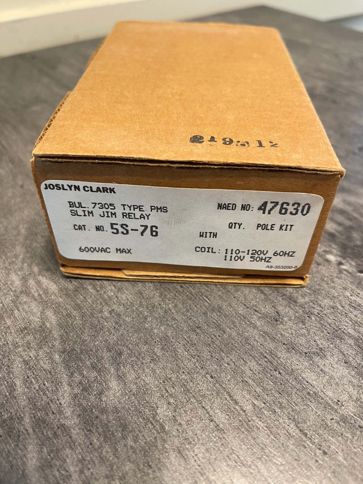 *NEW* JOSLYN CLARK 5S-76 SLIM JIM RELAY 5S76