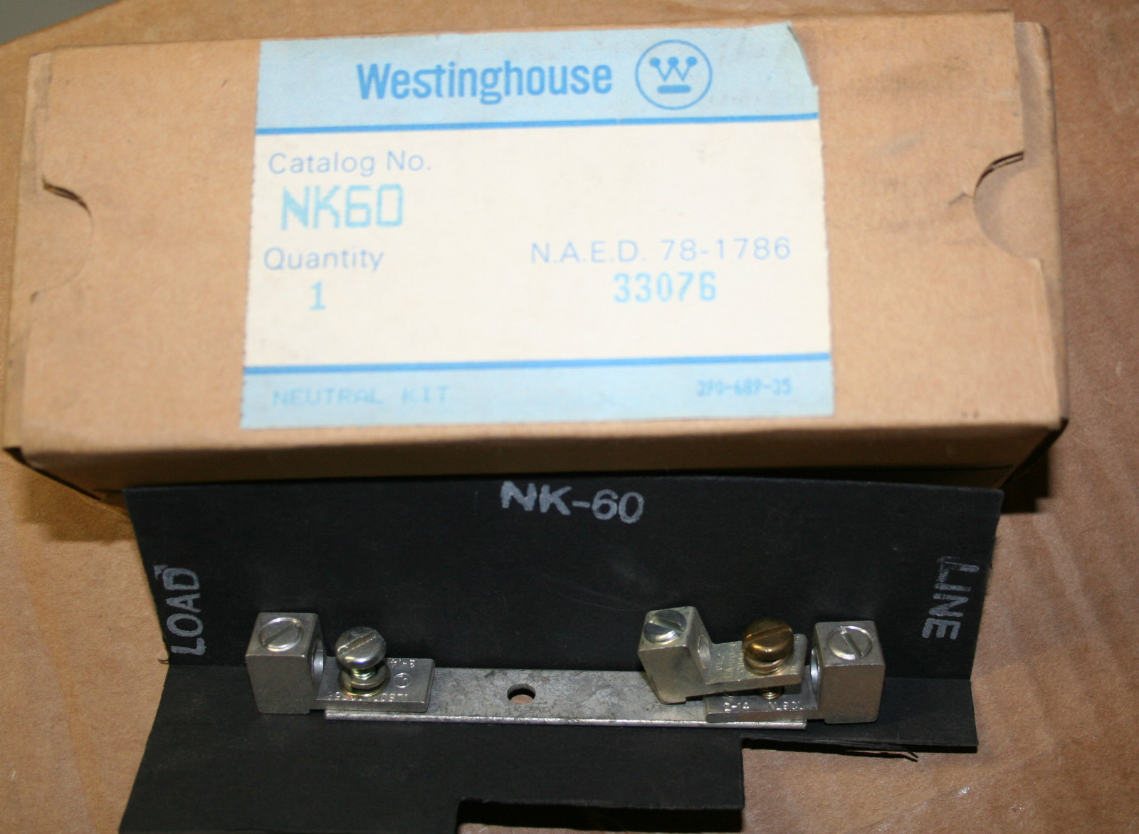 Westinghouse NK60 Groundable Neutral Kit, Fusible or Non-Fusible Safety Switches