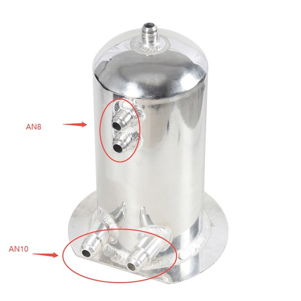 Car Universal 2.5L / 0.66 Gallons Dome Tank Turbo Tank AN8 – AN10 Oil3540