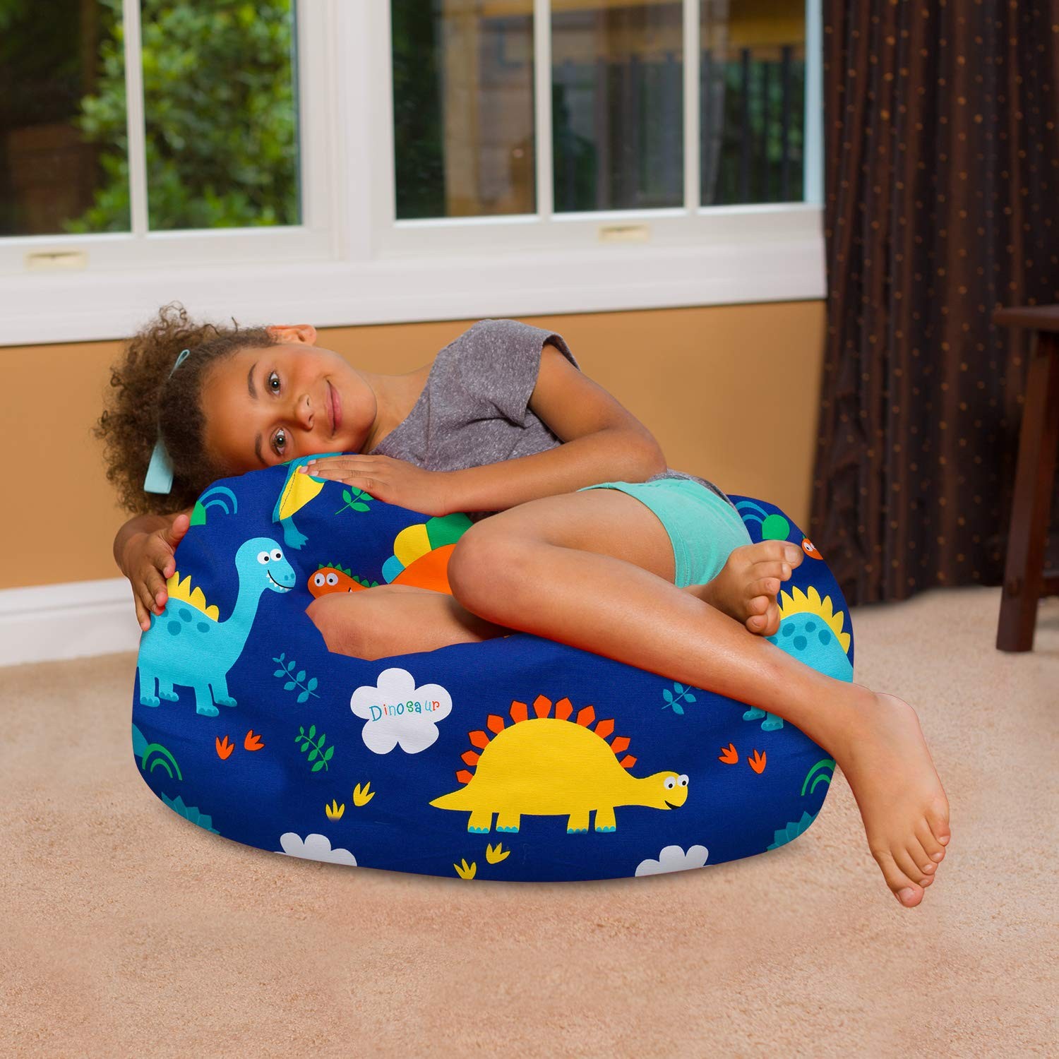 Posh Creations Bean Bag Chair For Kids Teens And Adults Includes Removable And