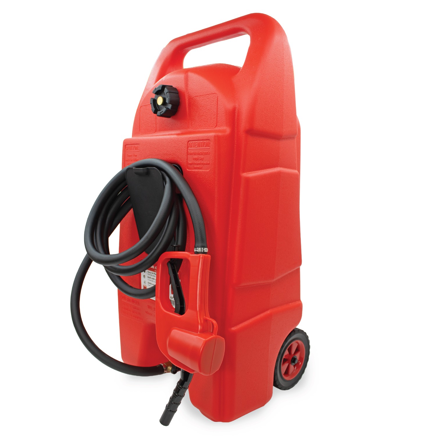 LAUCO Mobile Fuel Caddy 75L with Transfer Hose & Nozzle Gun
