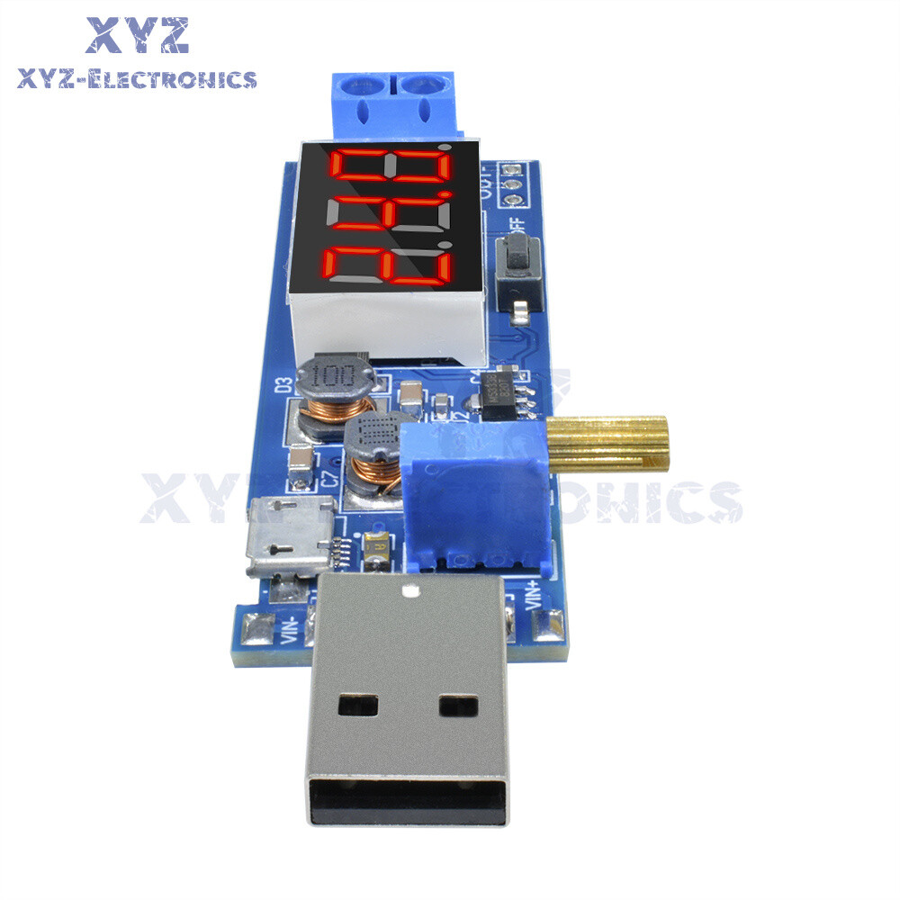 DC-DC 5V to 1.2V~24V USB Step UP/Down Boost Buck Adjustable Power Supply Module