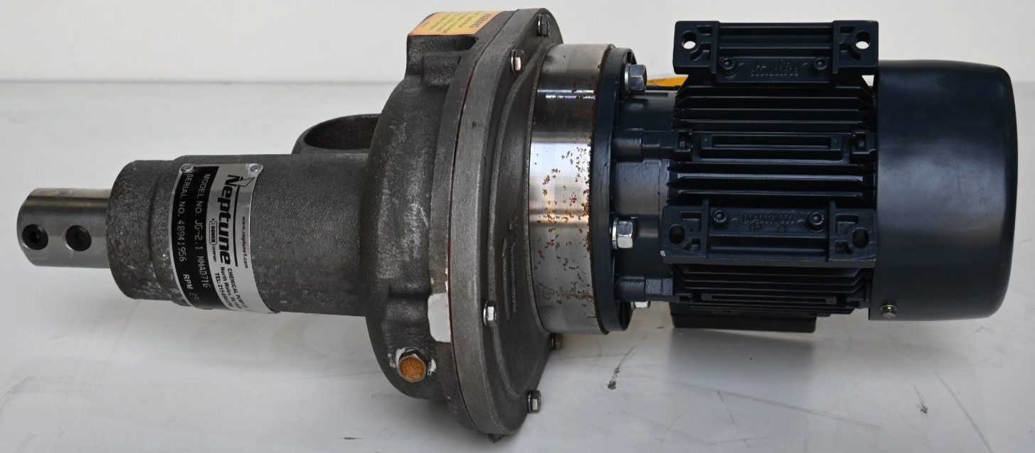 DOVER NEPTUNE JG-2.1 MMAD71G PORTABLE GEAR DRIVE TANK MIXER 290 RPM