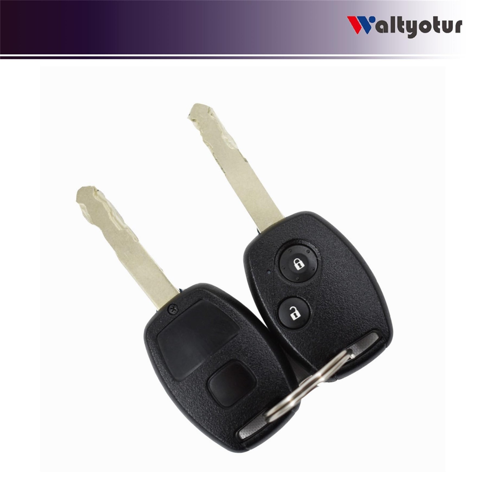 waltyotur Ignition Switch Cylinder Lock Auto Trans 2 Key Replacement for Hond…