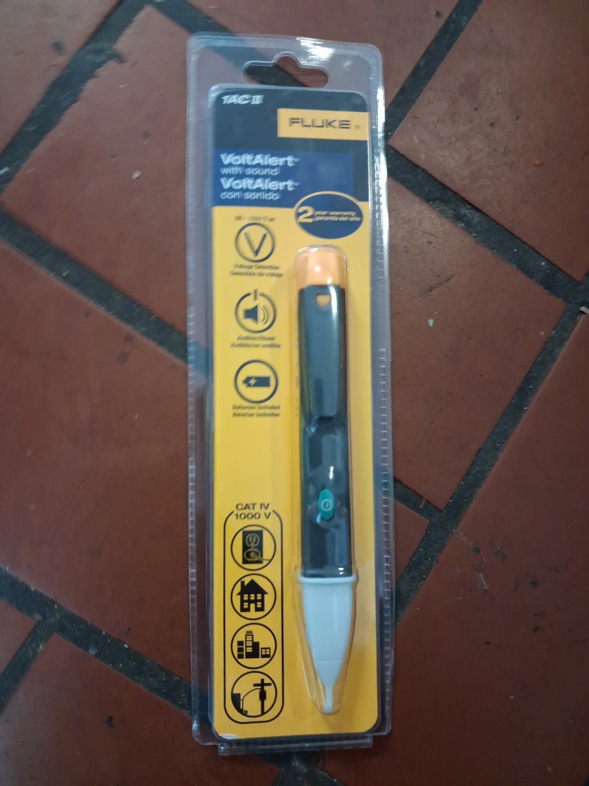 Fluke 1AC-C2 II VoltAlert Non-contact 90~1000V AC Voltage Detector Tester 4165