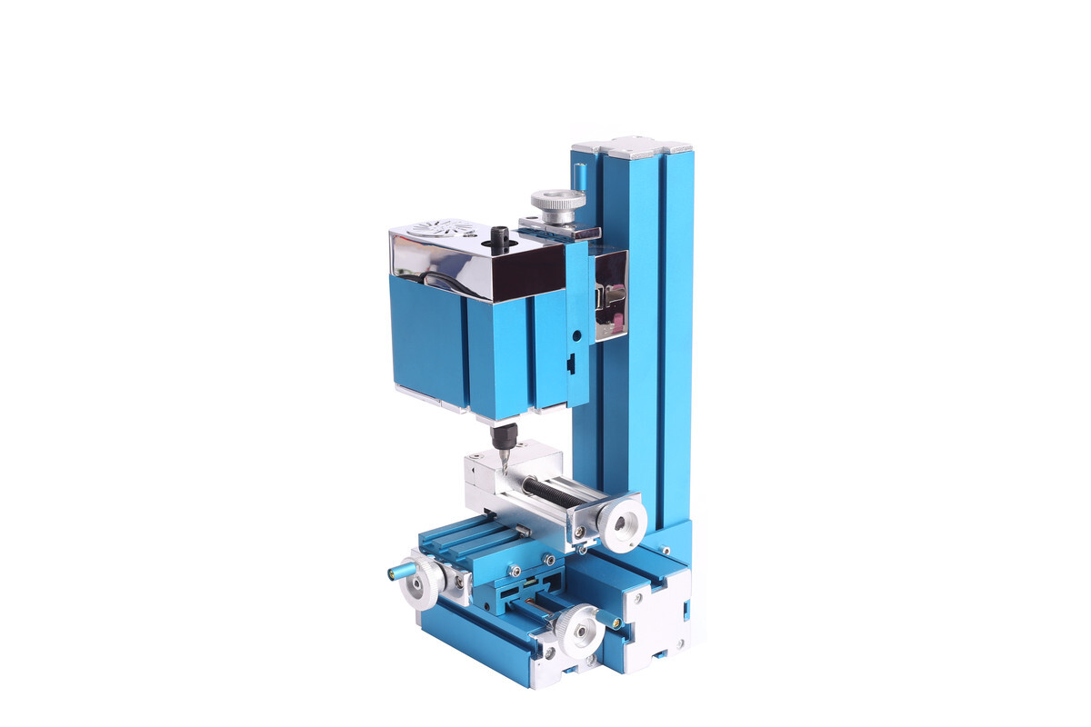 Mini Metal Milling Machine Motorized Metalworking DIY Tool Benchtop for Hobby