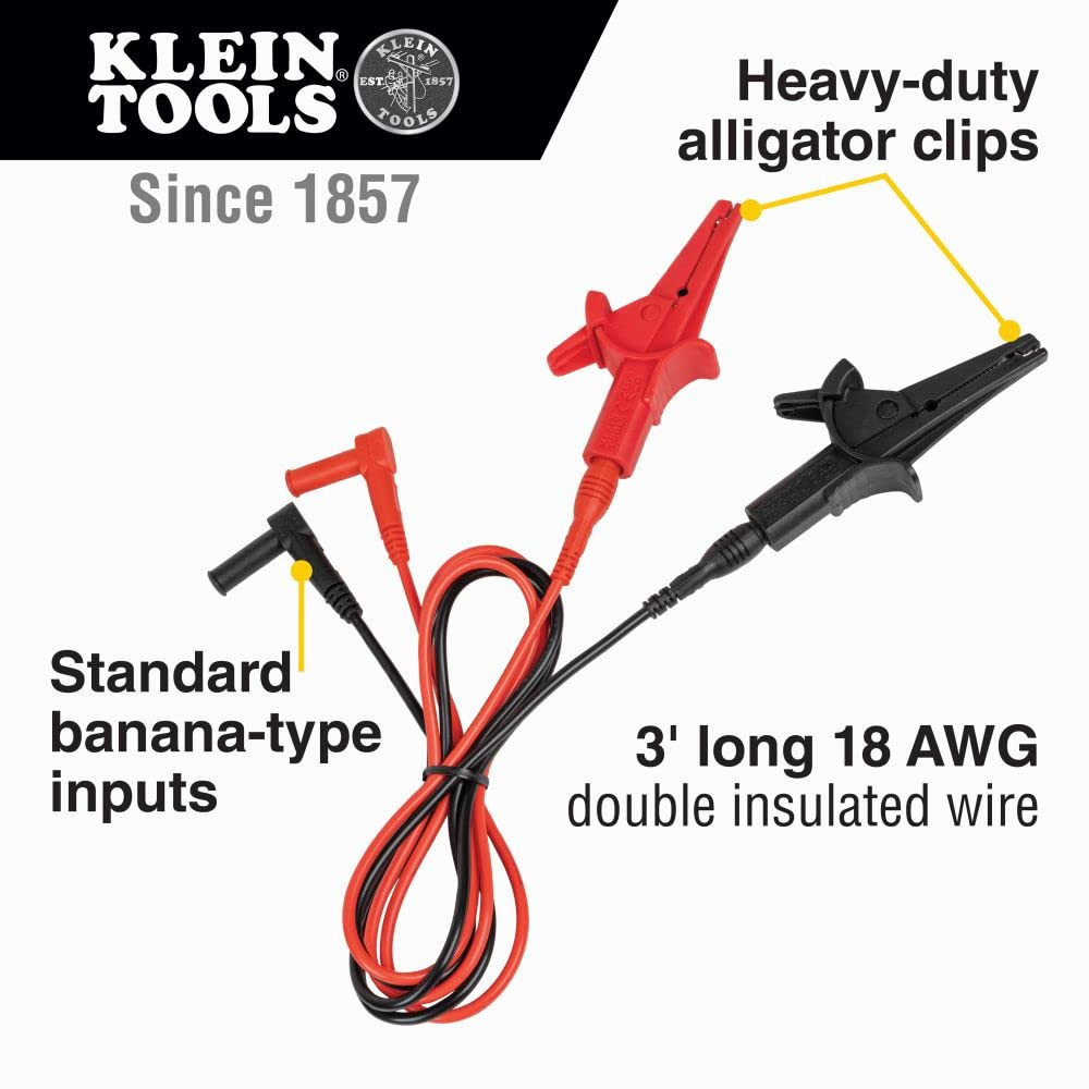 MM450 Slim Digital Multimeter – Auto-Ranging & Alligator Clip Leads Included