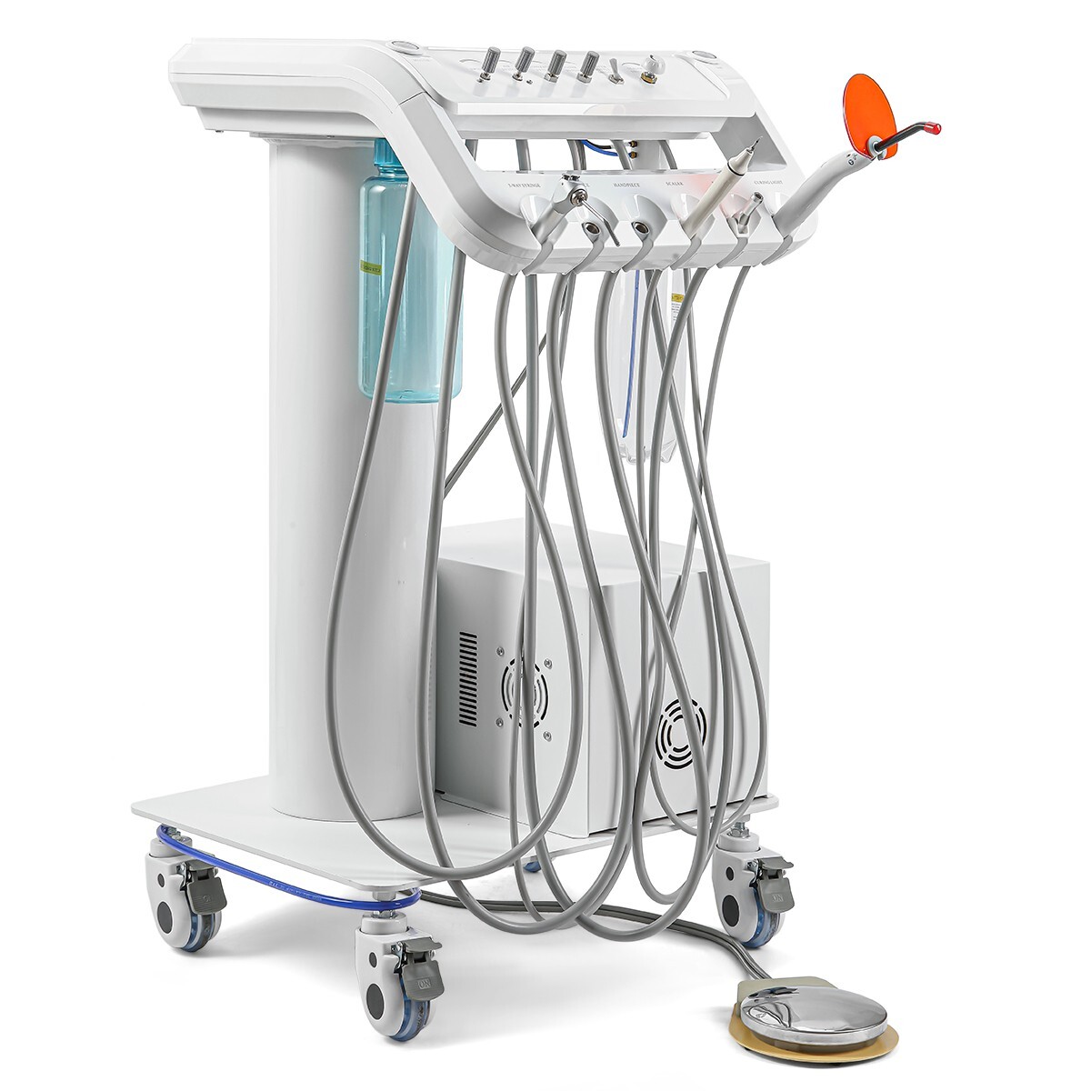 Unidad de entrega dental portátil con carretilla / silla móvil del compresor de