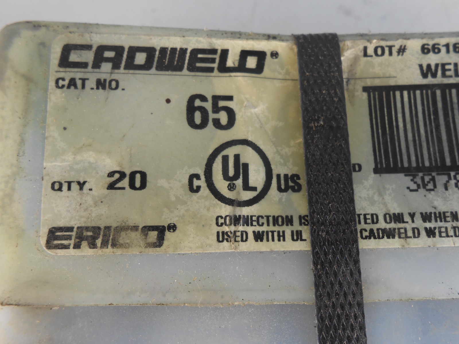 ERICO Cadweld #65 20 Count Welding Material New Old Stock in Factory Package