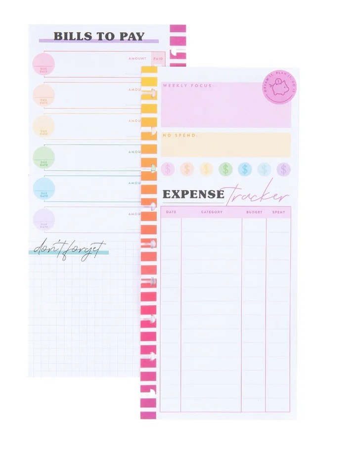 The Happy Planner Savvy Saver Classic Budget Tracker, 4.125 x 9.25”, 60 Sheets