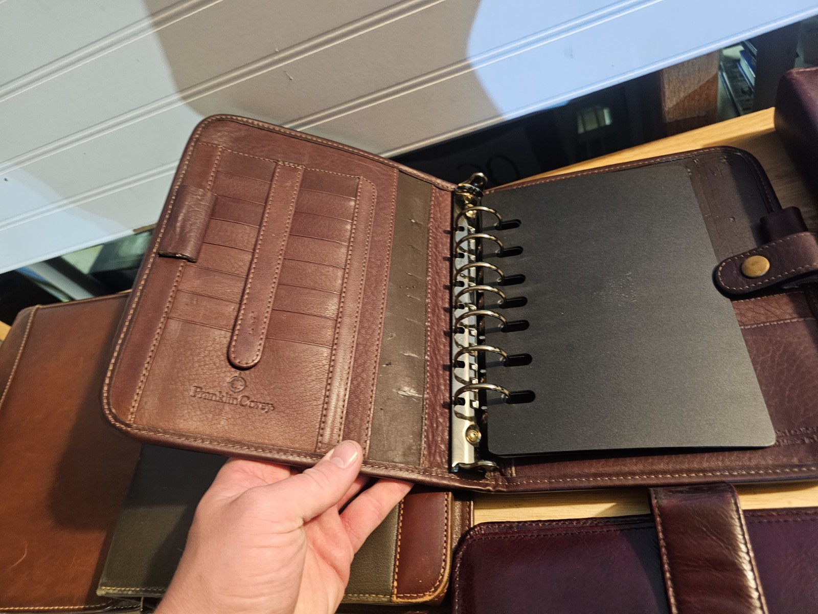 Lot of 6 Vintage Franklin Quest & Franklin Covey Leather Planner Binders…