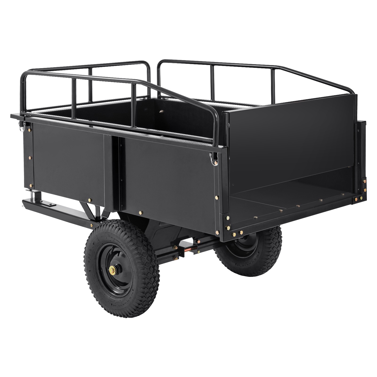 VEVOR Dump Trailer Tow Behind Dump Cart 750 lbs 15 Cu. Ft. Steel Construction