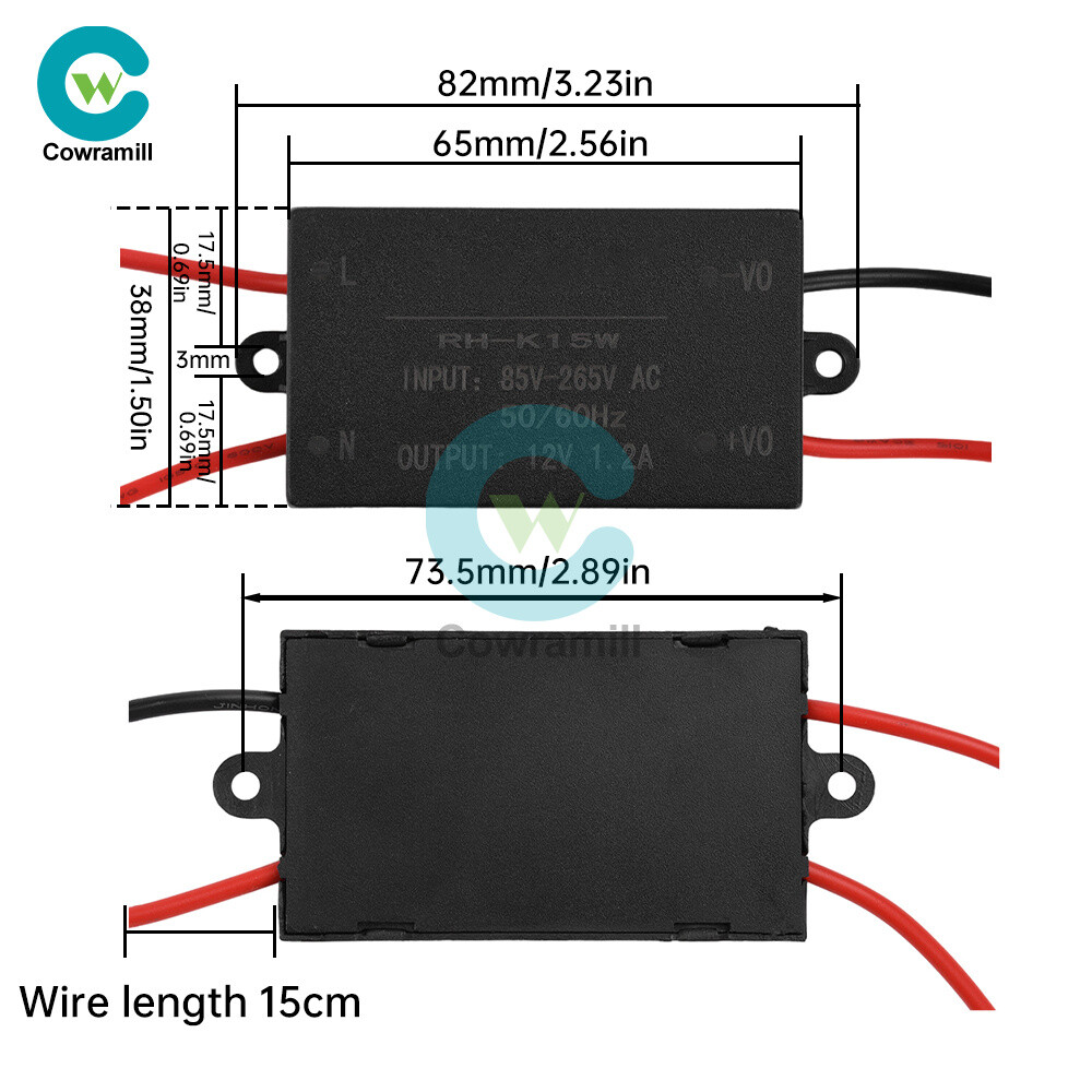 15W AC/DC to DC Step-Down Buck Module DC12V 24V Output Switch Power Transformer