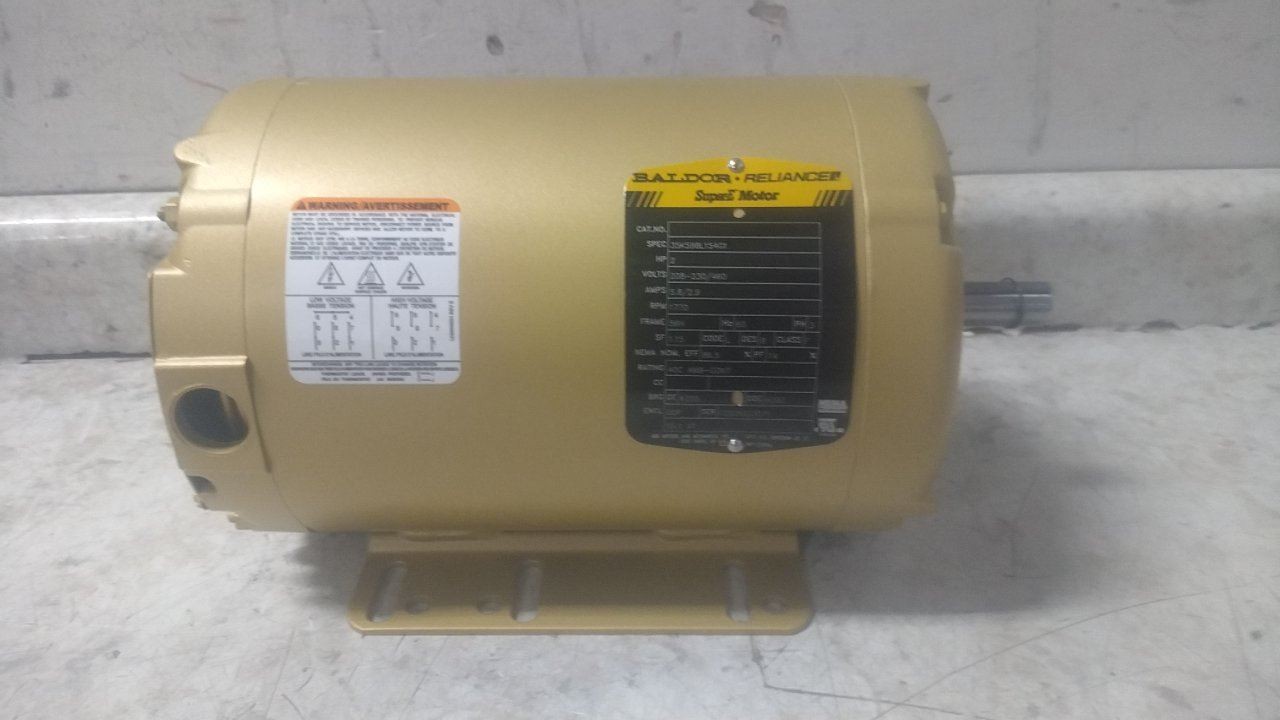 Baldor Electric 35K598L154G1 2 HP 1770 RPM 208-230/460VAC General Purpose Motor
