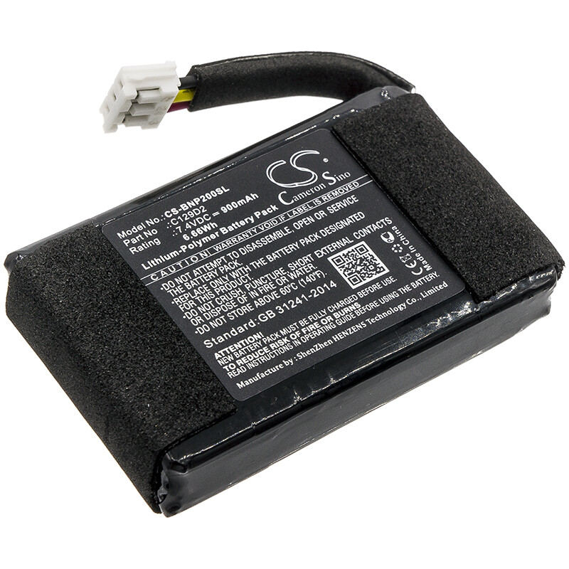 Battery for Bang & Olufsen BeoPlay P2 P/N: C129D2 900mAh 7.4V Li-Polymer