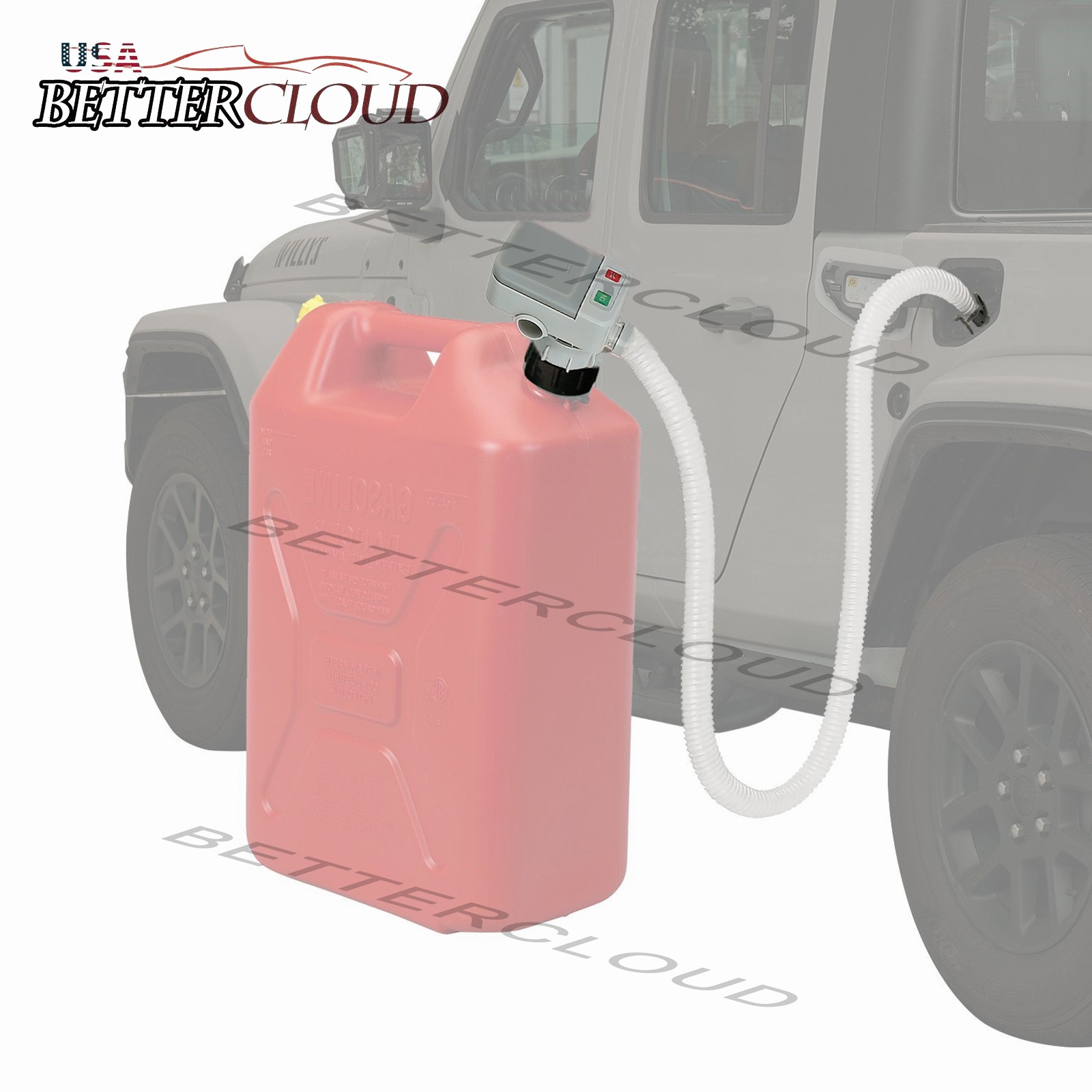 3.2GPM Automatic Fuel Transfer Pump AA Gas Can Pump Battery Operated