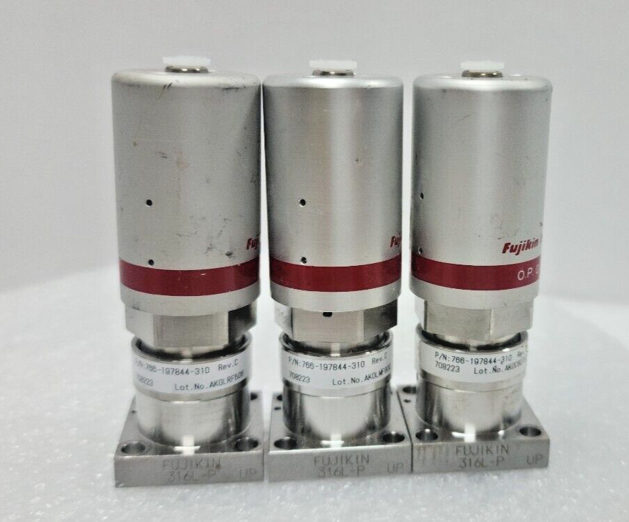 3Pc Lam 766-19783-310 Rev B, Fujikin 708223 Valve,Used,Jp+97072
