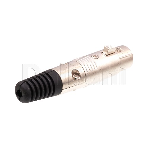10101510033 XLR Cable Connector 3 Pin Female Silver