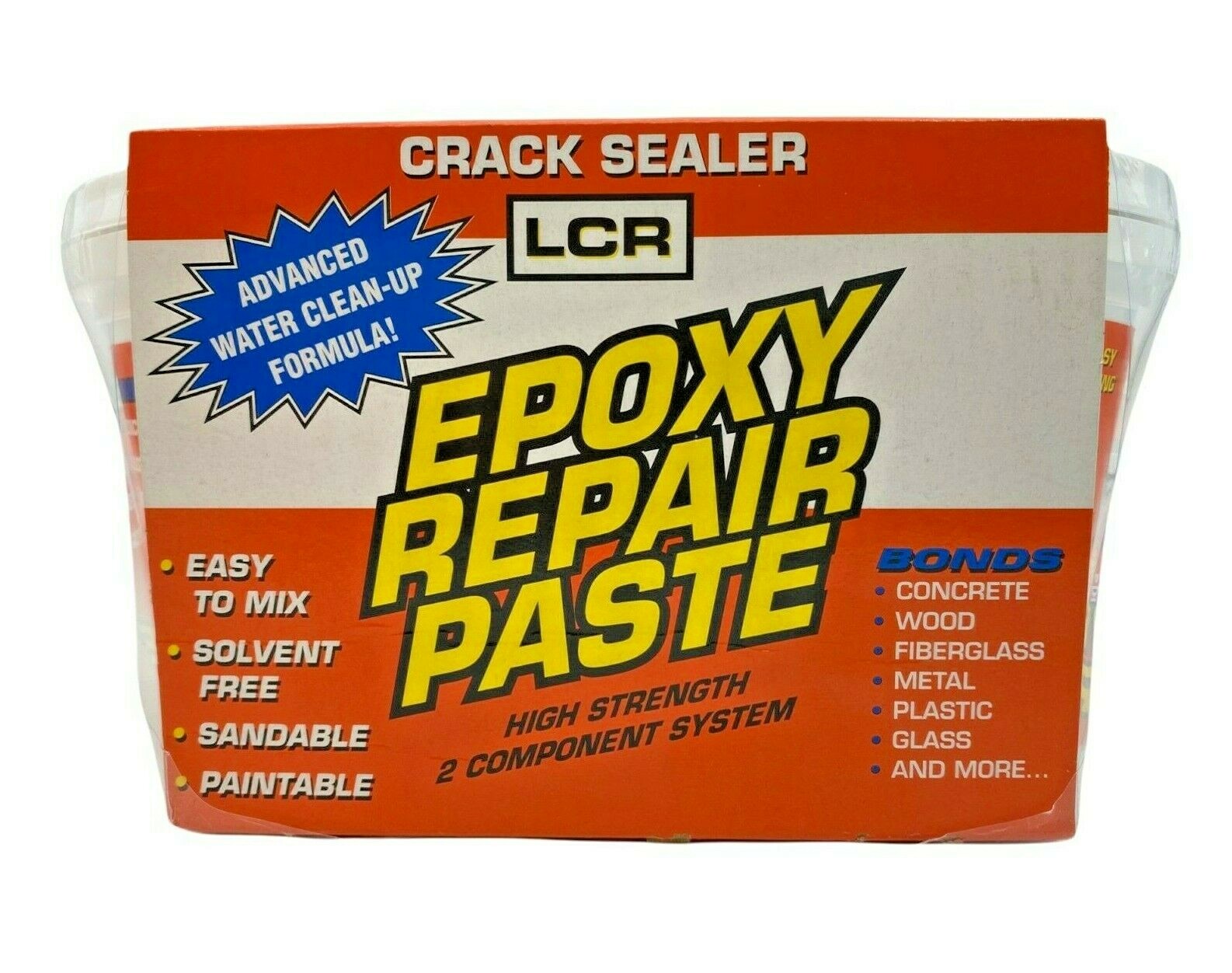 Polygem LCR Crack Sealer and Repair Paste 2-Part High-Strength Epoxy 17 oz Tubs
