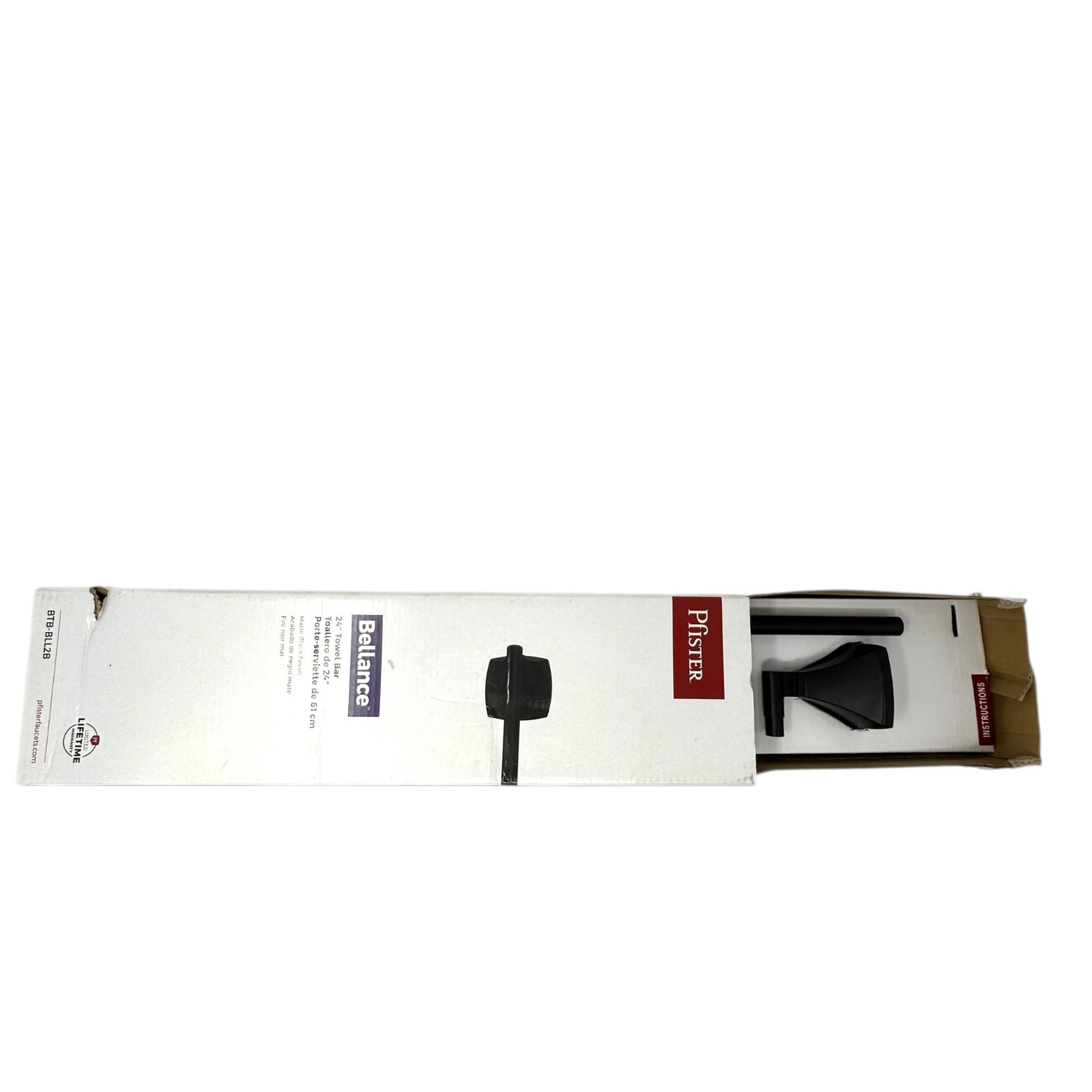 Pfister Bellance 24″ Towel Bar Matte Black BTB-BLL2B MISSING PIECE / SPARES