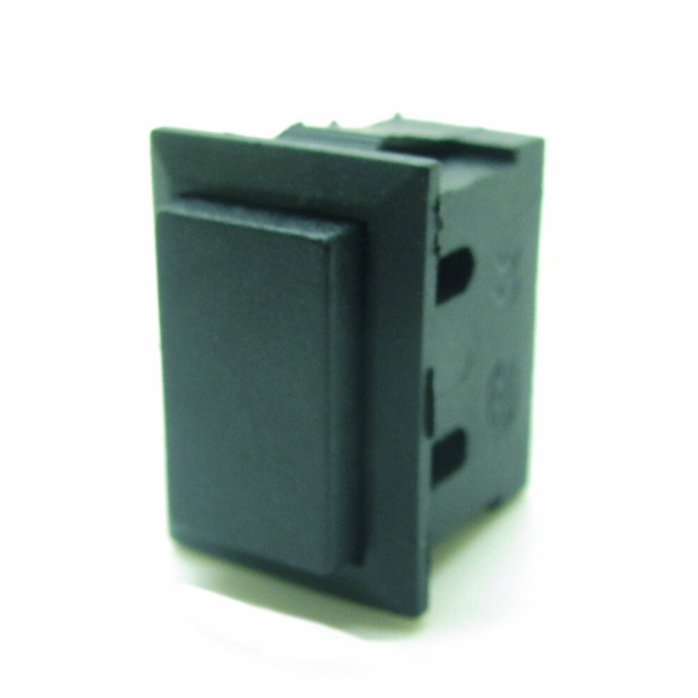 5 x Push Button Switch Black Rectangle Momentary OFF-ON 2 Pins 10A 125V 6A 250V