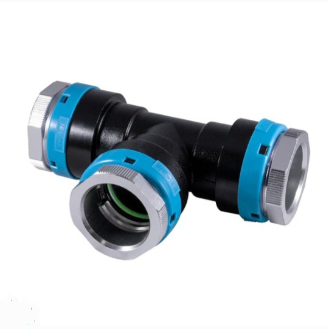 Unipipe 25 mm 1” Aluminum Compressed Air Equal Tee UACCT.025025