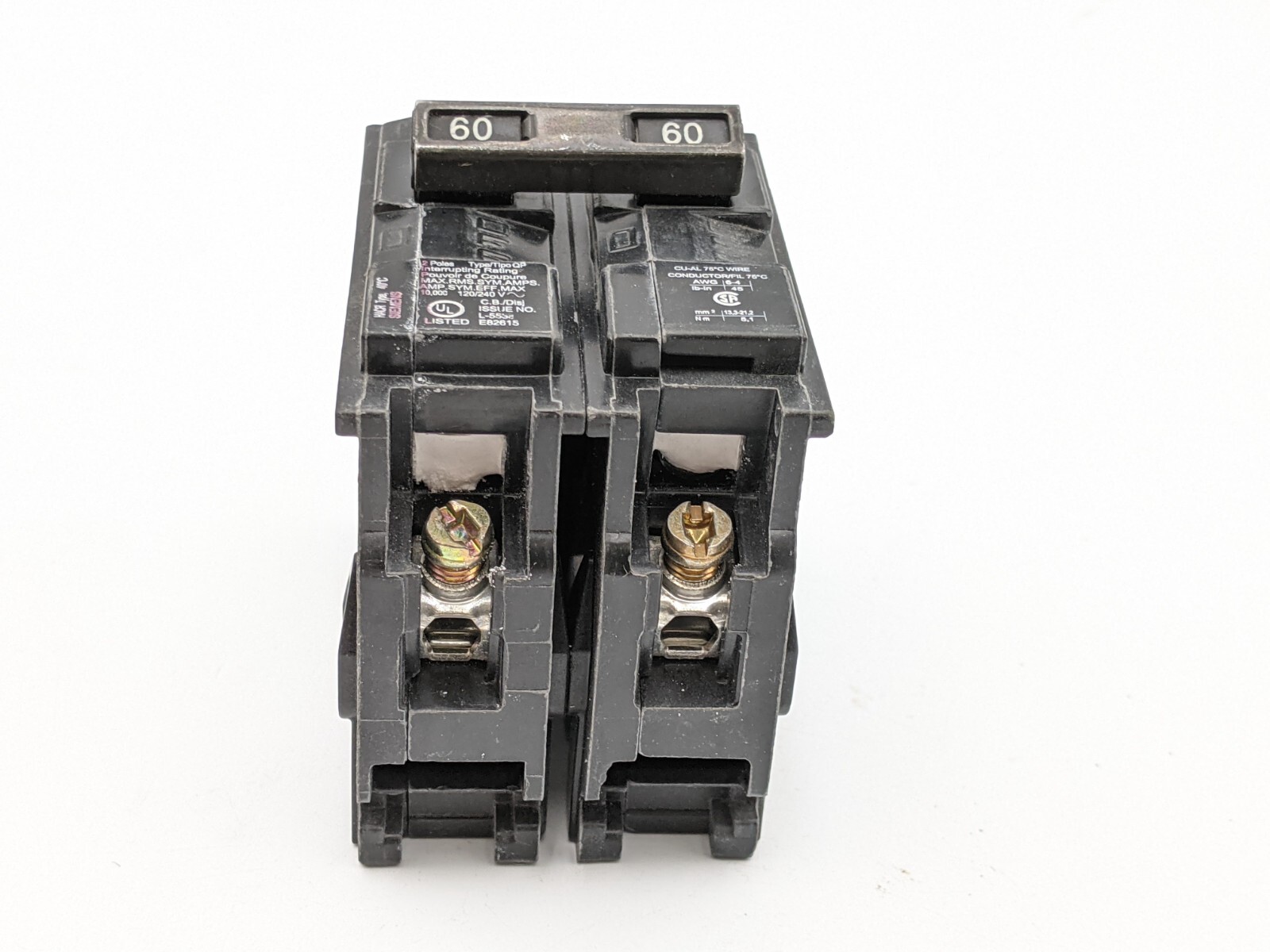 Siemens Q260 Plug-In Circuit Breaker 60A 240V 2P 1PH QP 60 AMP 240 Volt 2 Pole