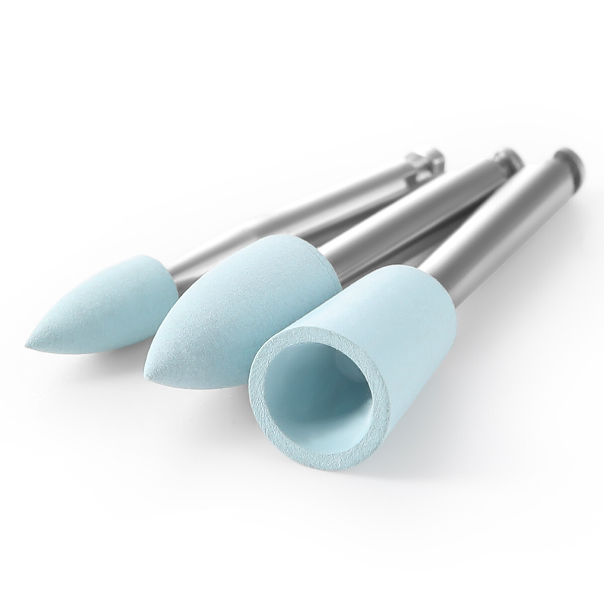 Dental RA Latch Type Composite Polishing Burs Brush Silicone Rubber with Diamond