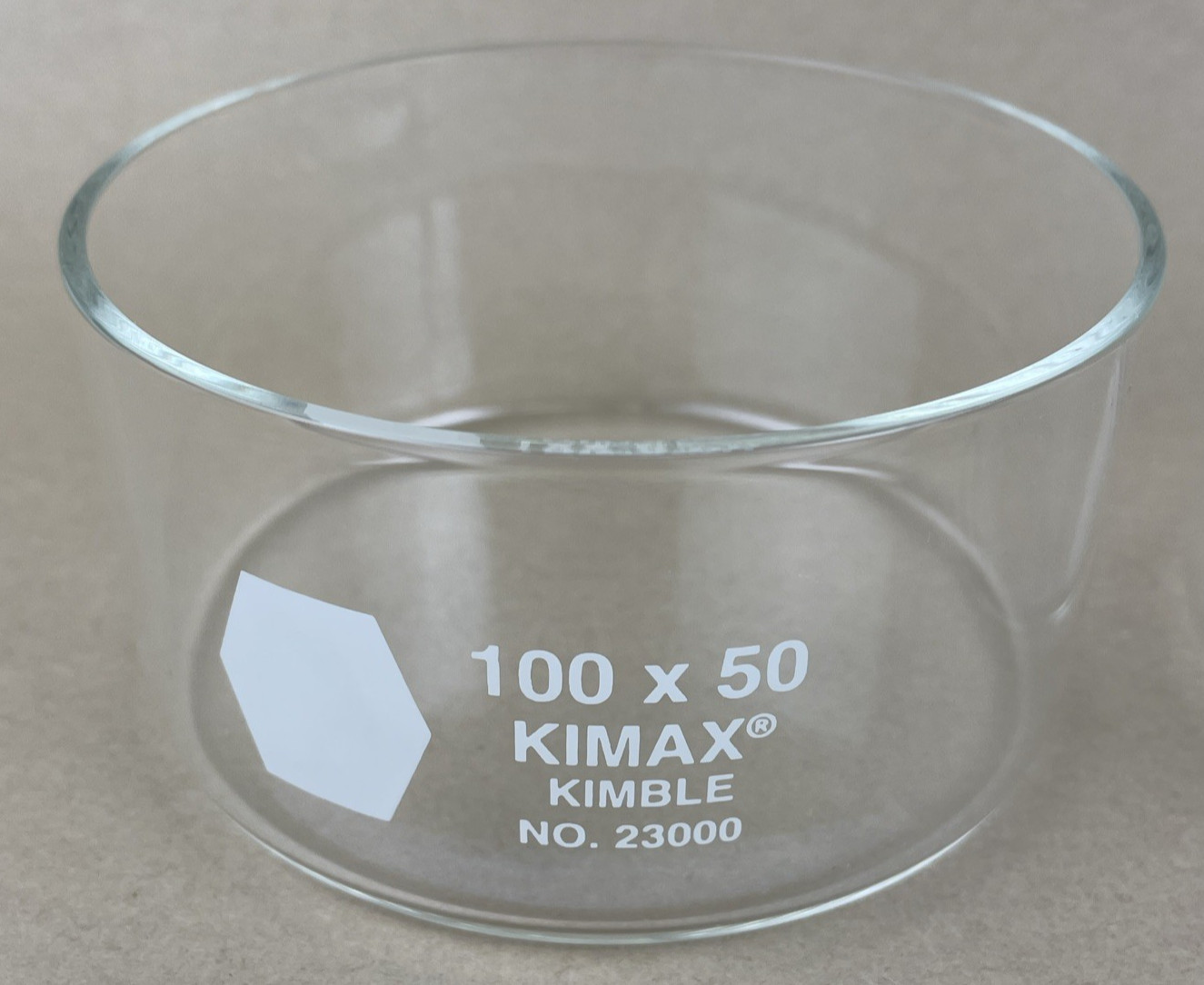 Set of 2 || KIMBLE KIMAX Crystallization Dish, 100 x 50mm, 170mL NO. 2300 10050