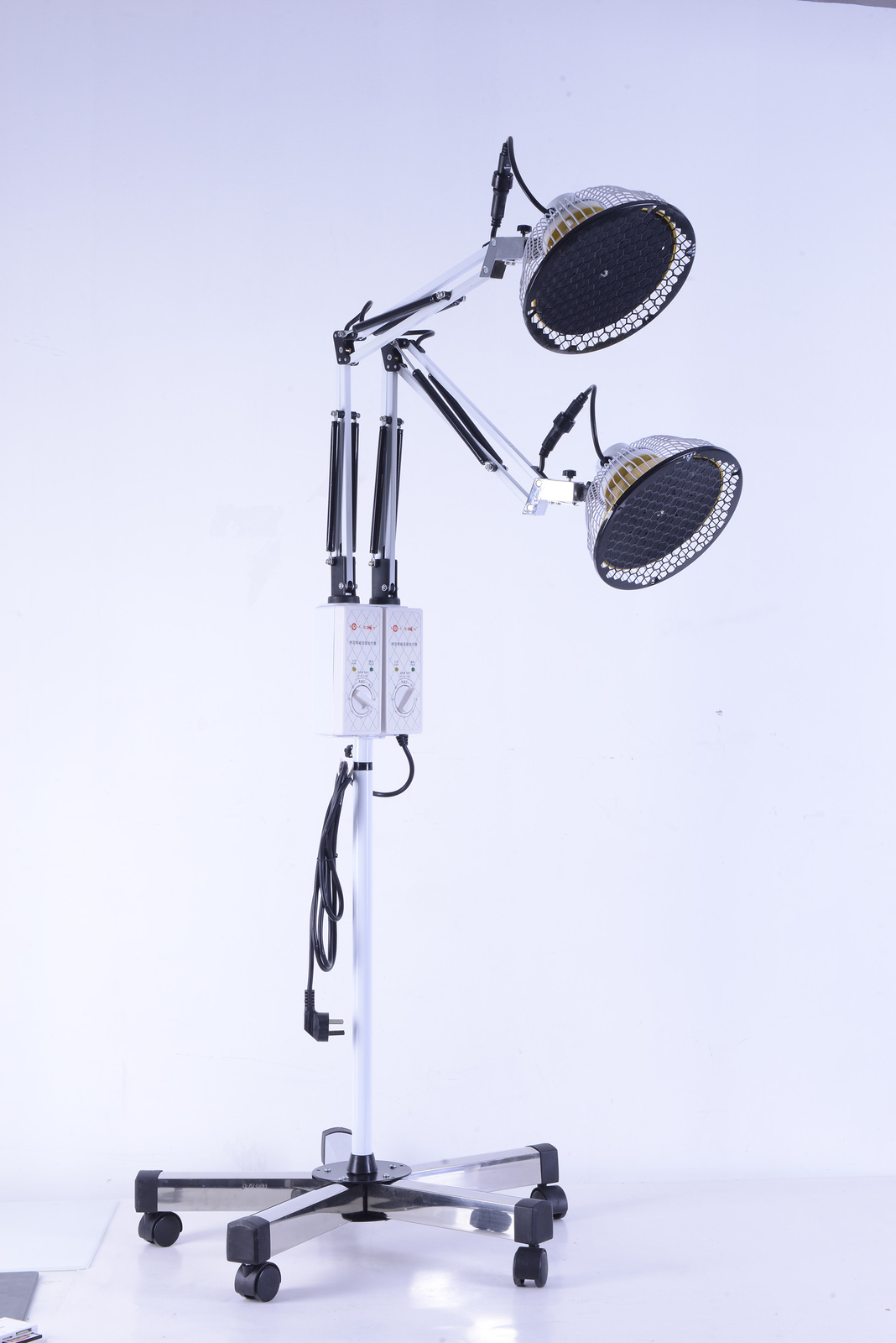 Floor-standing Double Lamp Head Electromagnetic TDP Heat Therapy Lamp CQG-222AA