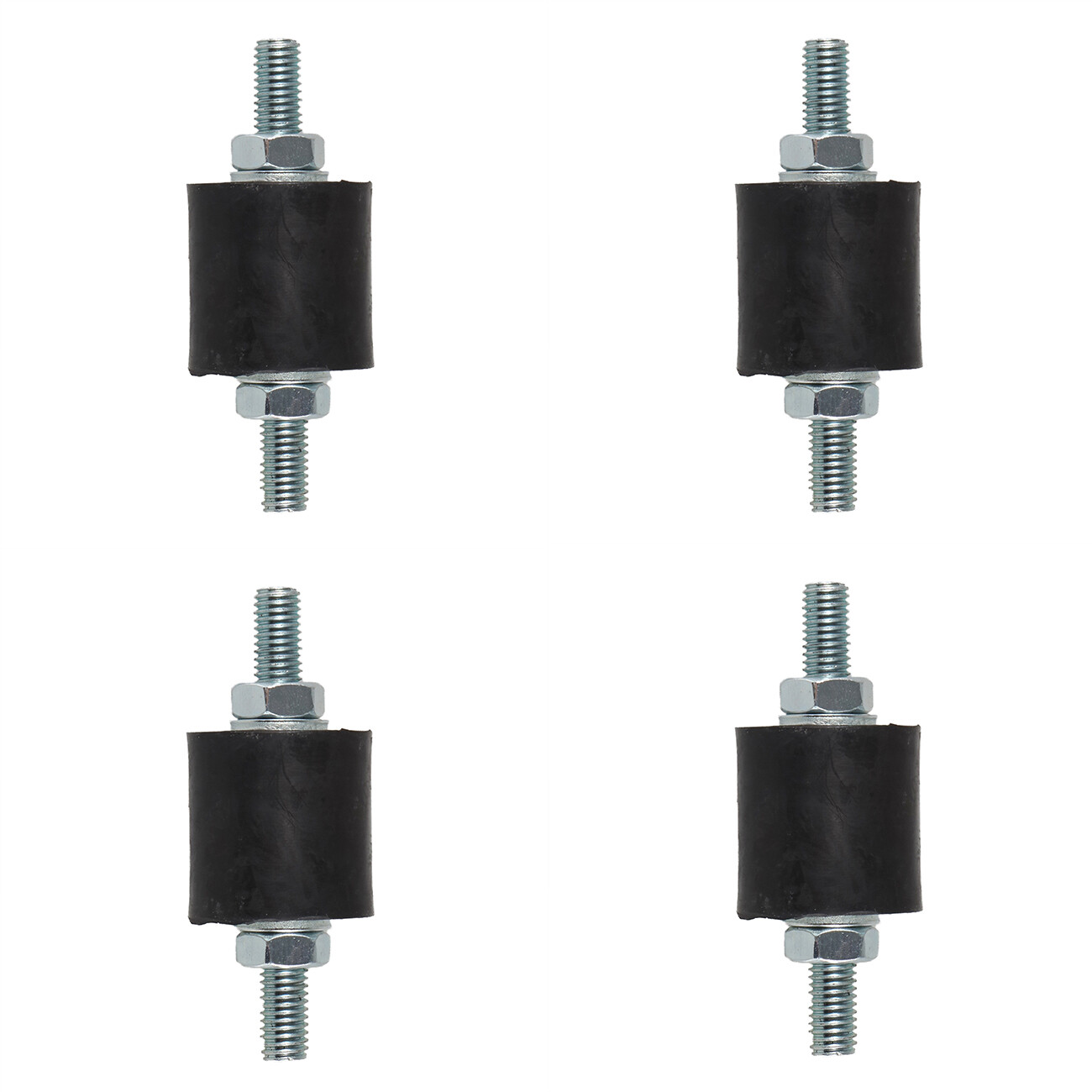 4pcs Anti-Vibration Rubber Isolator Mounts with Studs Shock Absorber, M8-1.25