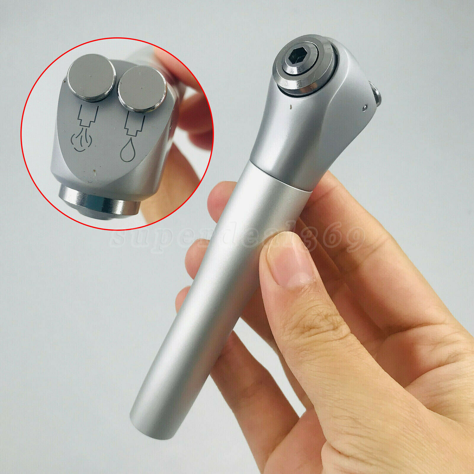 Dental Air Water Spray Triple Syringe 3 Way Handpiece w/ 2 Nozzles Tips Tubes