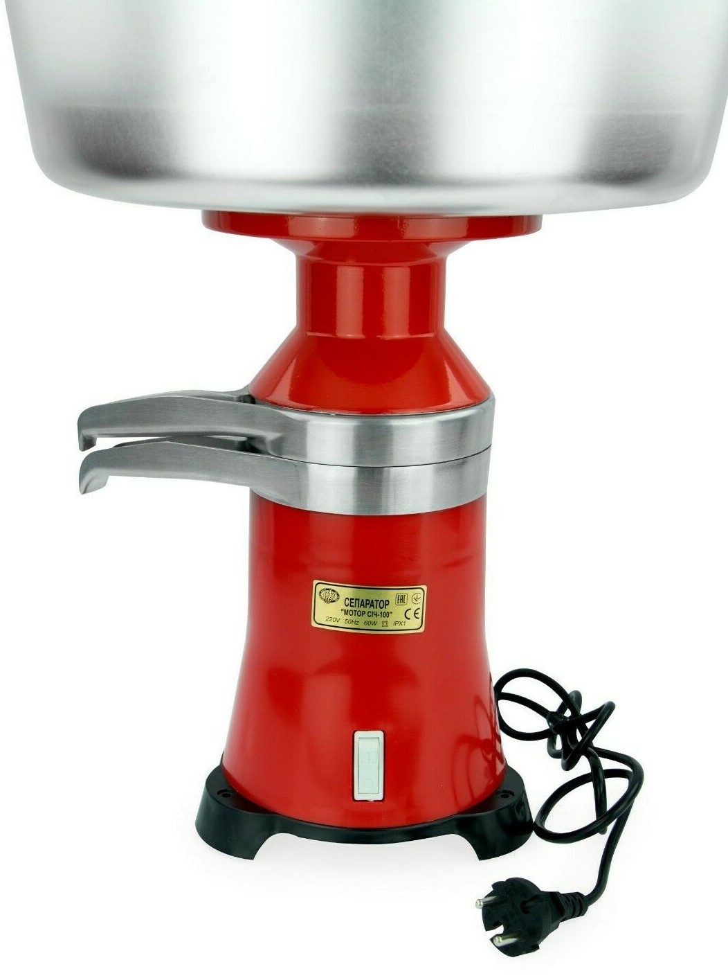 NEW!!! MILK CREAM ELECTRIC CENTRIFUGAL SEPARATOR MACHINE METAL 100L/H WORLDWIDE