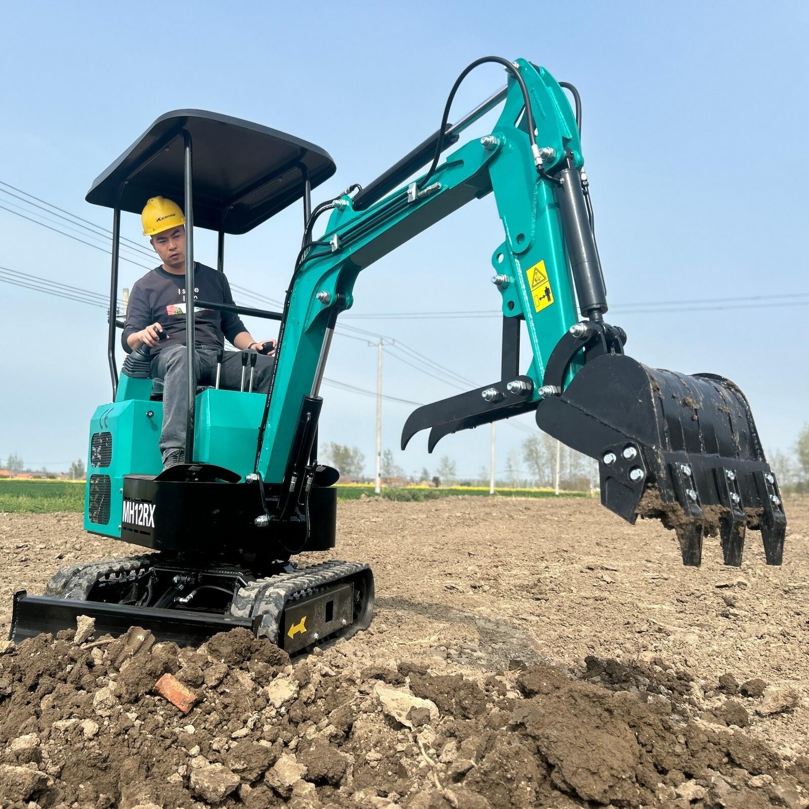 AGT Mini Excavator 1Ton Digger Tracked Crawler 13.5HP RATO Gas Engine EPA MH12RX