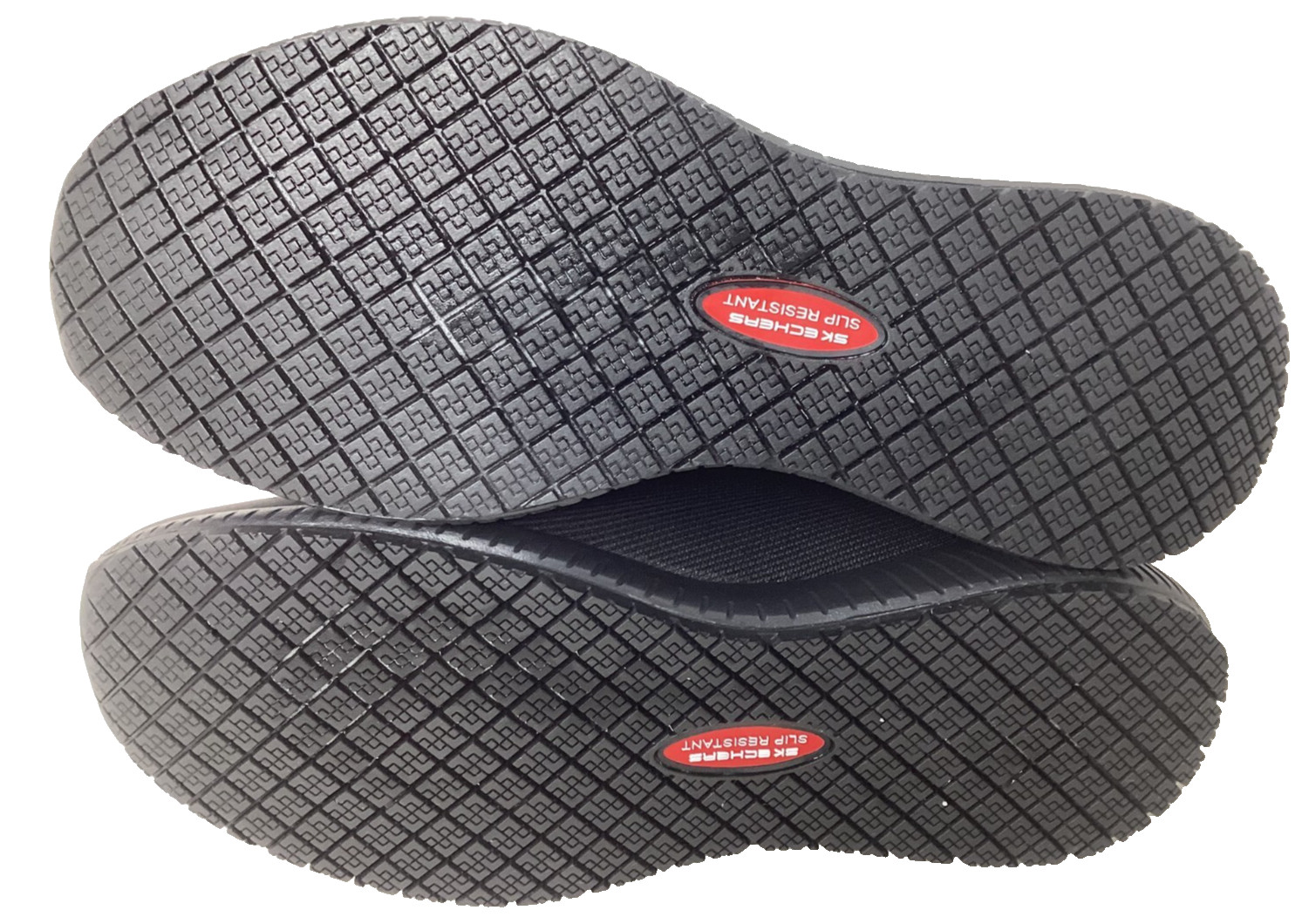 Skechers Women’s Work Squad Slip Resistant Slip On Black Shoes Size:8 190D