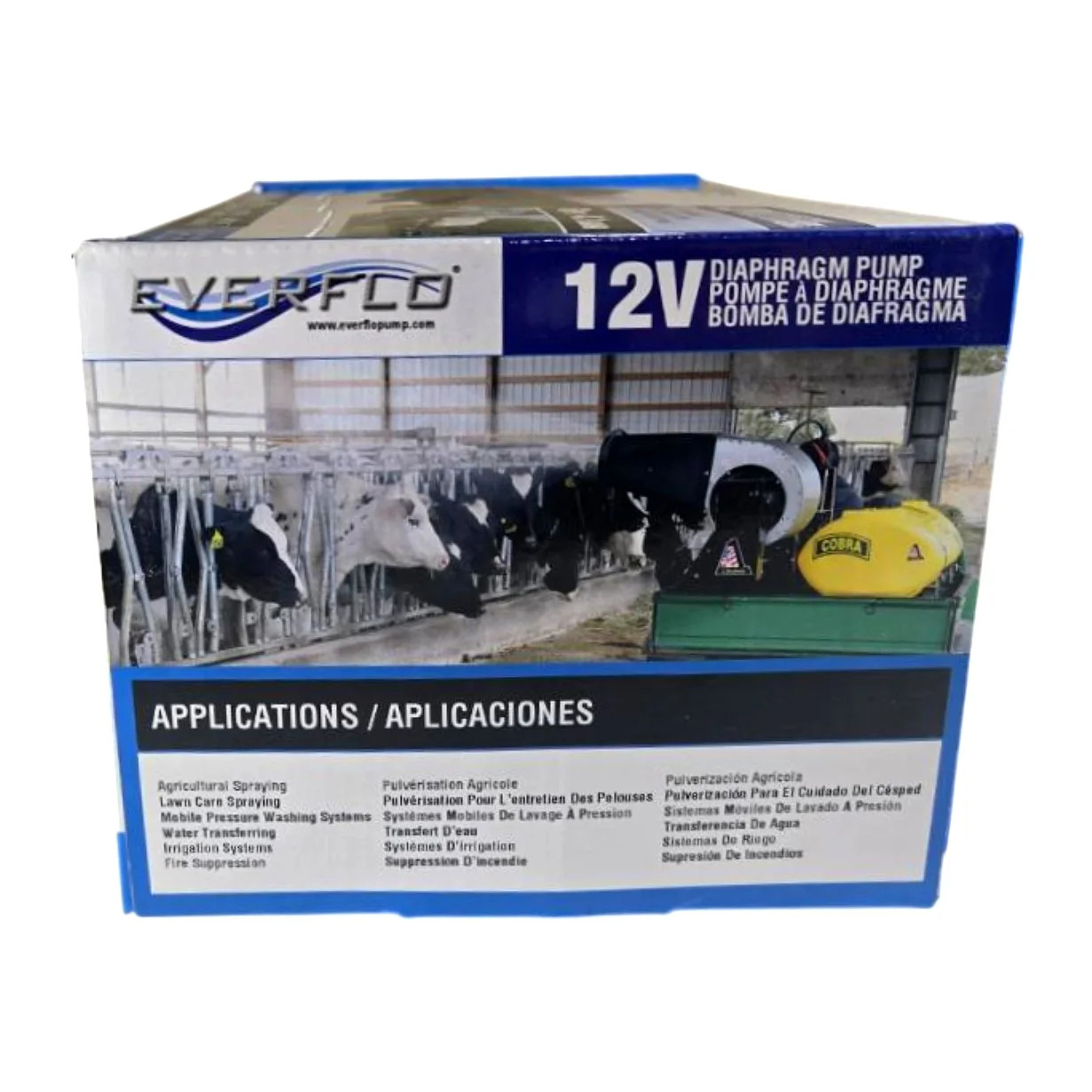 Everflo EF5500 12V DC 5.5 GPM 60 PSI Diaphragm Sprayer Pump