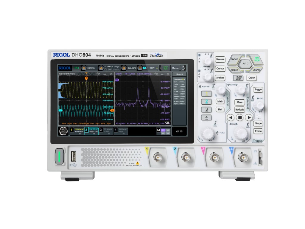 Rigol DHO804 – Digital Oscilloscope (4 Channels / 70MHz)