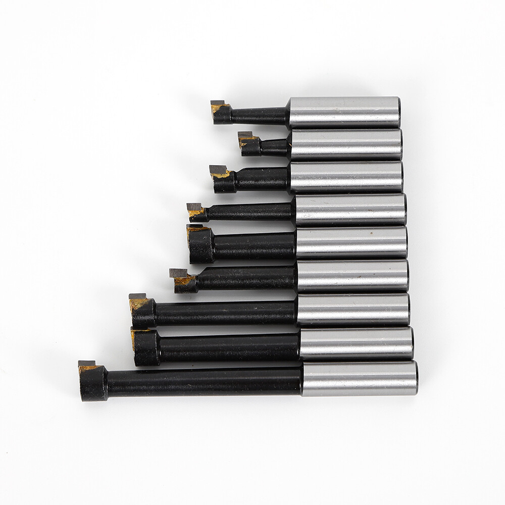 MT2-F1-9pcs Boring Head 1/2″ Carbide Boring Bar Full Set Milling NEW