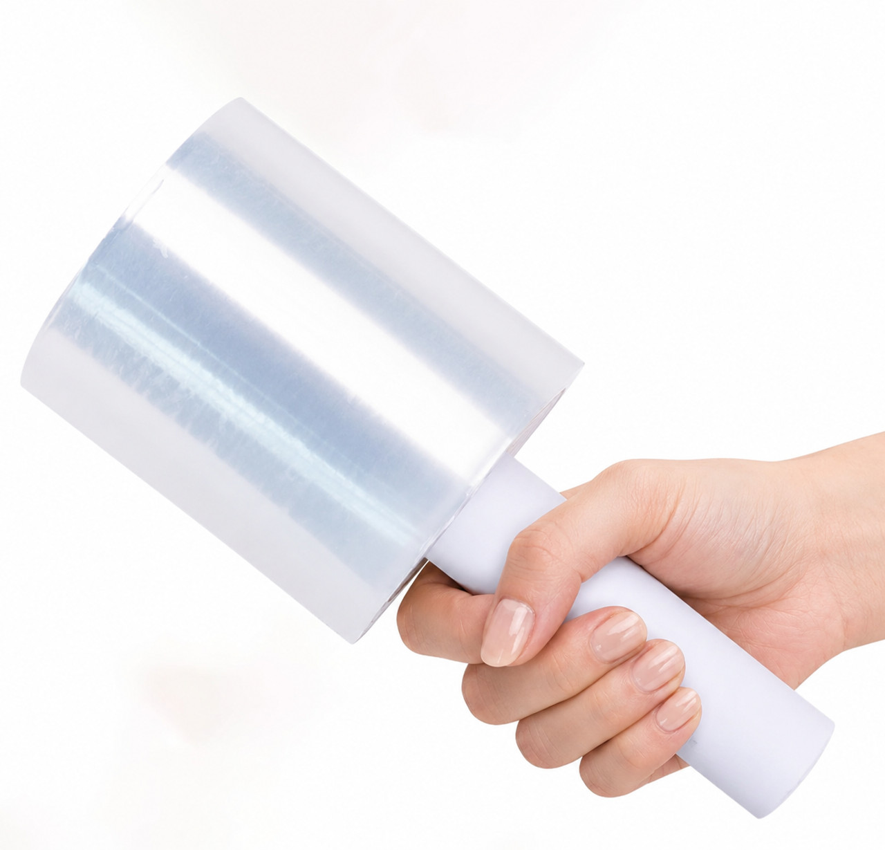 2/8/16 Rolls 5 in. x 1200 ft. Stretch Hand Wrap Clear Cling Plastic Wrap
