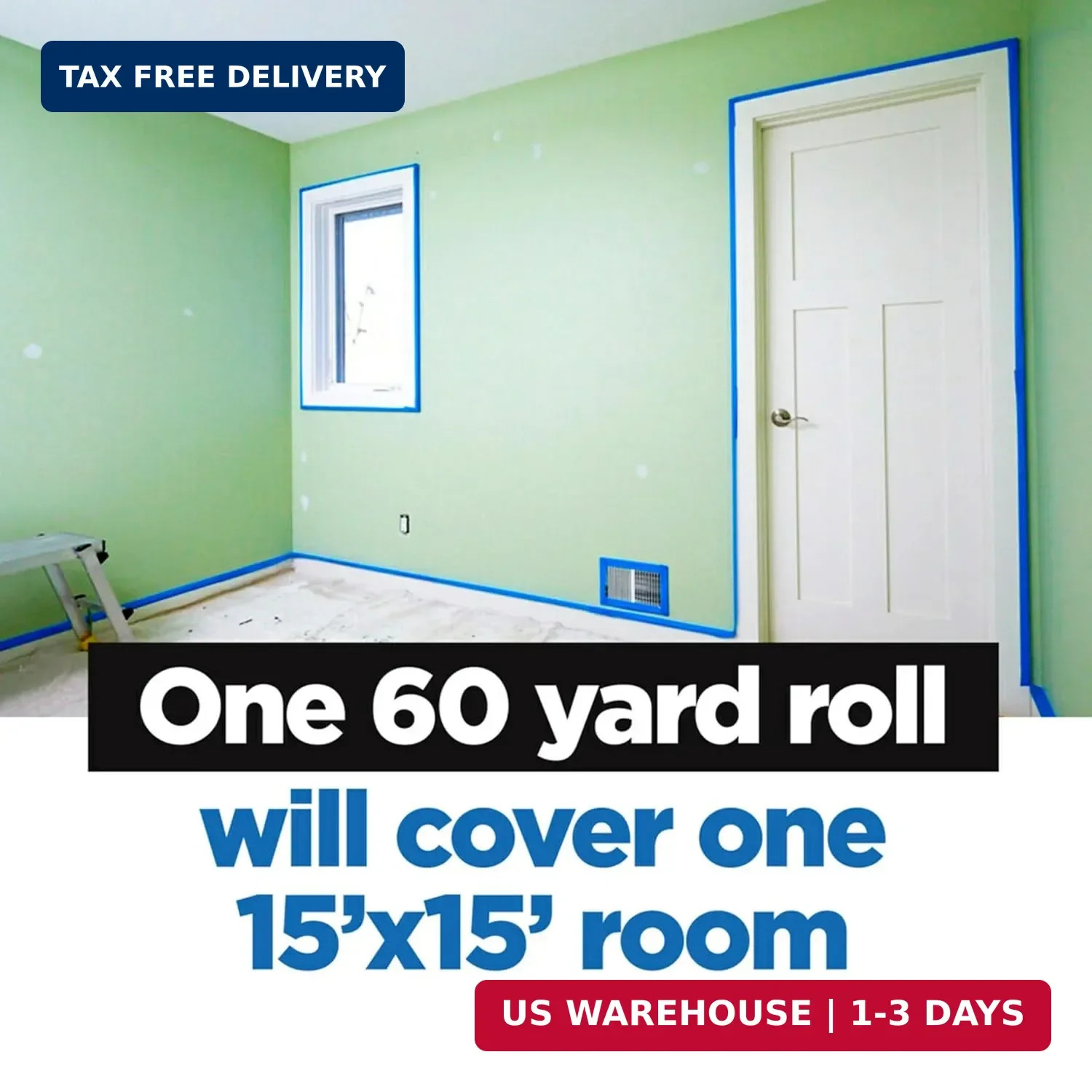ScotchBlue Original Multi-Surface Painters Tape, 1 Inch Wide (0.94 in. x 60 Yds)