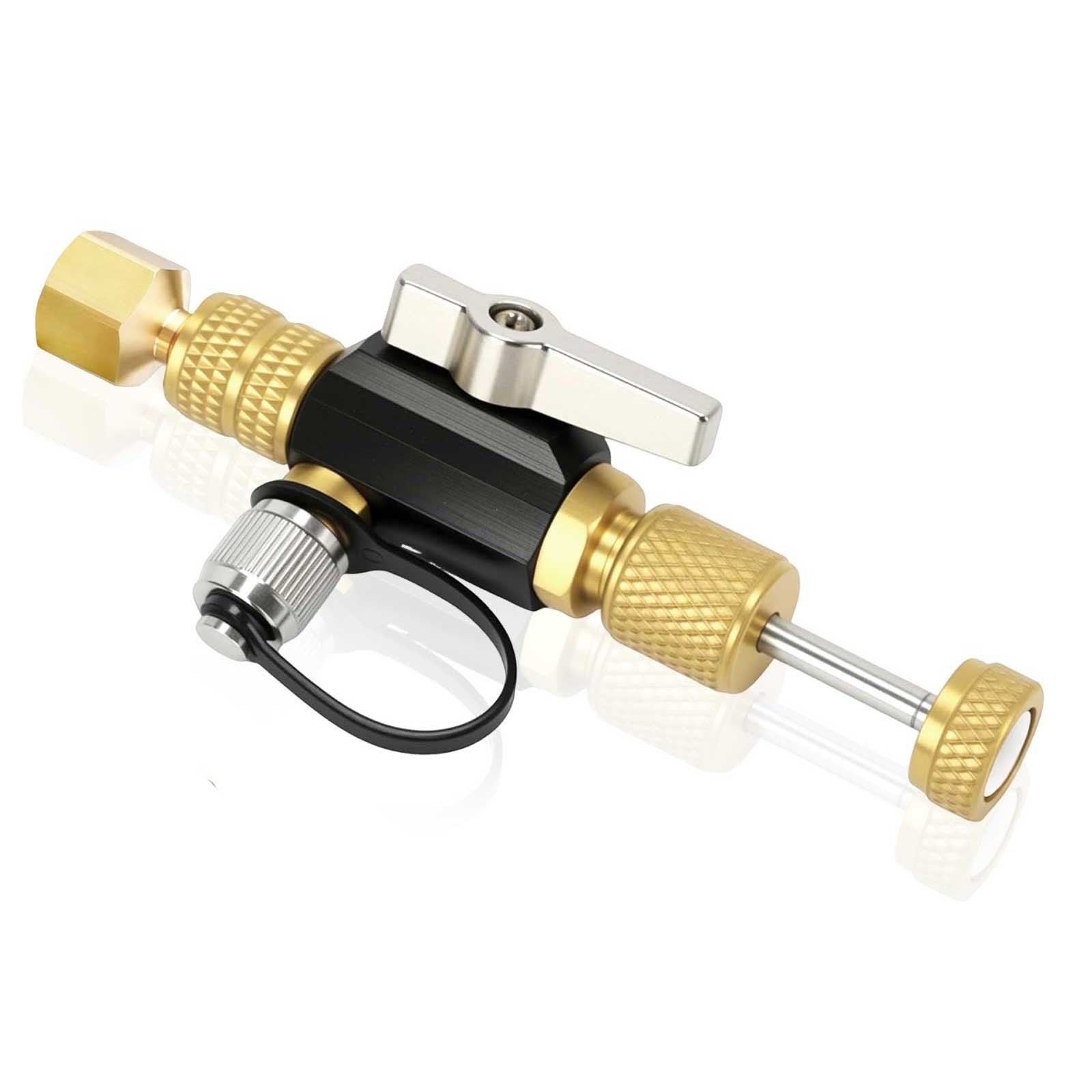 Valve Core Removal Tool 1/4″ & 5/16″ HVAC AC R1234yf R410A R32 R407 Vacuum Flow