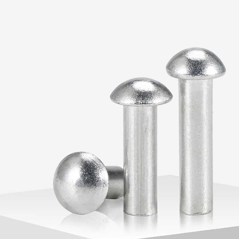 Solid Aluminium Dome Head Round Rivets DIN 660 2mm 2.5mm 3mm 4mm 5mm 6mm 8mm