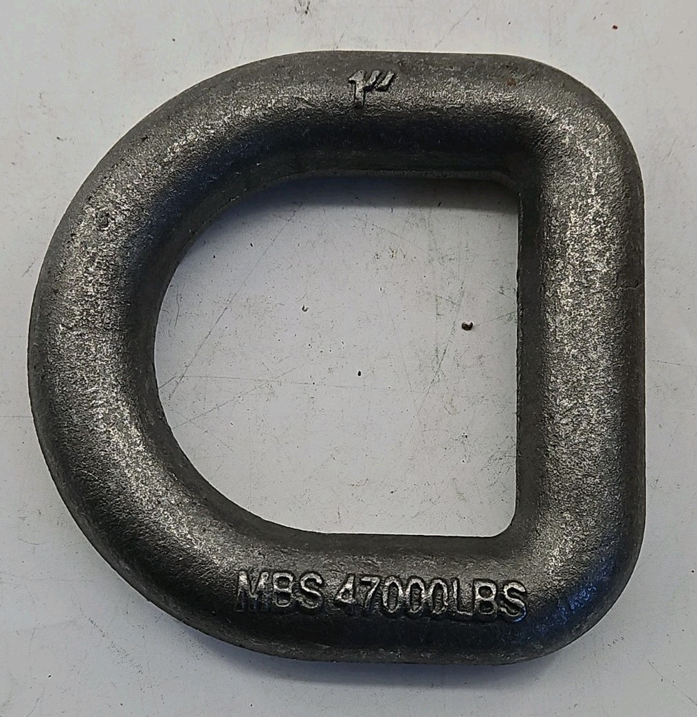 1″ Weldable D-Ring – MBS 47000 lbs – WLL 15666 – Lot of 2